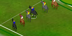 Hra - Běh přes překážky na koni