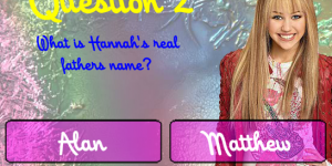 Hra - Hannah Montana Quiz