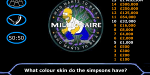 Hra - Simpsons Millionaire