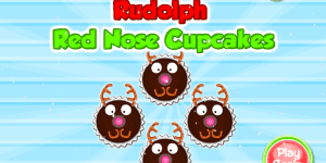 Rudolph Red Nose Cupcakes