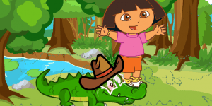 Hra - Dora Care Baby Crocodile