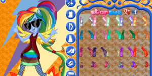 Hra - My Little Pony Rainbow Rocks Rainbow Dash Dress Up