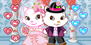 Hra - Cute Cat Wedding Dress Up