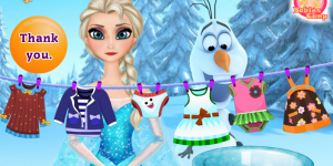 Hra - Elsa Washing Clothes