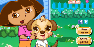 Dora Cute Puppy Caring