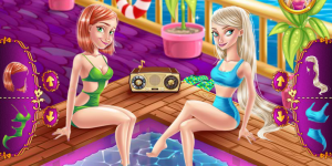 Hra - Elsa & Anna Yacht Pool Party