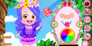 Hra - Baby Hazel Flower Princess Dress Up