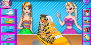Hra - Elsa And Anna Shoe Decor