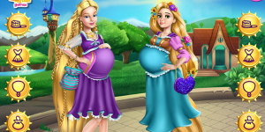 Hra - Barbie And Rapunzel Pregnant BFFs