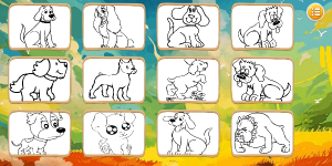 Hra - Dogs Coloring Book
