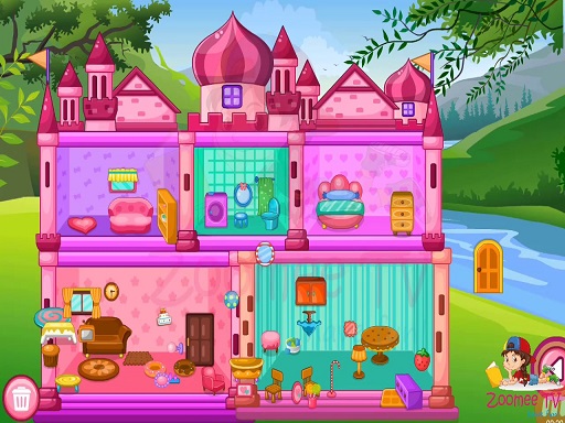 Hra - Princess Baby Doll House Clean up